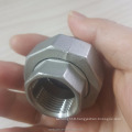 Stainless steel 304-CF8 union pipe fitting DN20